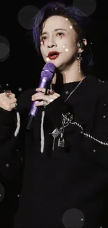 Microphone Lip Chin Live Wallpaper