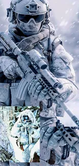 Military Camouflage Military Person Ballistic Vest Live Wallpaper