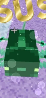 Minecraft Sus texture on a grassy background.