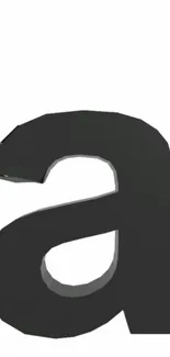 Black lowercase letter 'A' on white background.