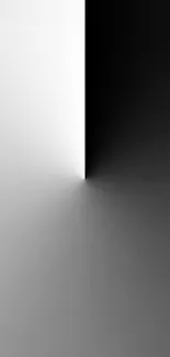 Minimalist monochrome abstract mobile wallpaper.