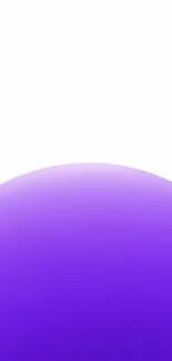 Minimalist purple gradient design with white background.