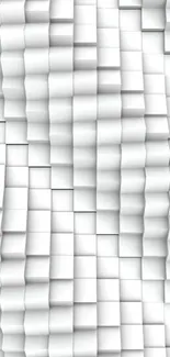 White 3D geometric pattern wallpaper for mobile devices.