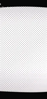 Minimalist white wallpaper with small dotted pattern for modern mobile screen.