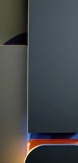 Sleek geometric abstract mobile wallpaper.