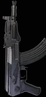 Black rifles phone wallpaper with sleek modern design.
