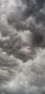 Moody sky with dark, swirling clouds.