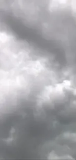 Moody overcast sky with dense gray clouds.