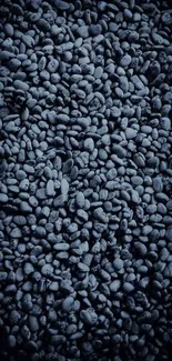 Dark blue pebble texture wallpaper for mobile.