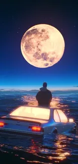 Moon Astronomical Object Car Live Wallpaper