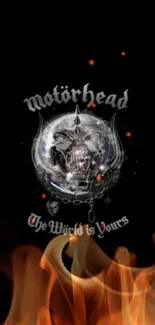 Motörhead skull wallpaper for mobile phone.