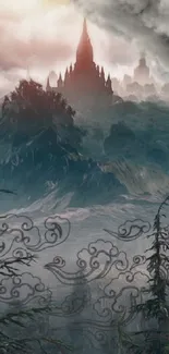 Mountain Painting Cloud Live Wallpaper