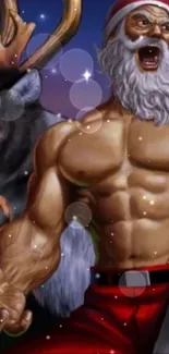 Muscle Cartoon Bodybuilder Live Wallpaper