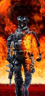 Muscle Hazmat Suit Fire Live Wallpaper