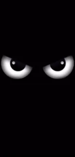 Enigmatic eyes in dark minimal wallpaper.