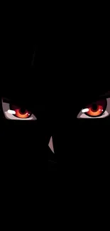 Mysterious anime eyes on a dark background.