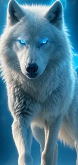 Realistic depiction of a mystical wolf.