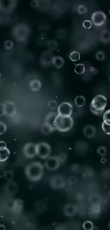 Ethereal bubbles floating in a dark, mystical background.