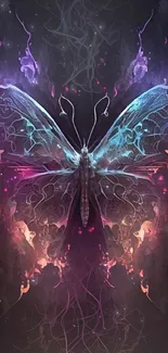 Mystical butterfly art with vibrant colors.