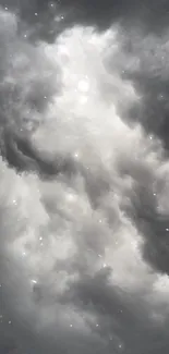 Mysterious cloudy sky wallpaper with a celestial theme.