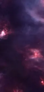 Mystical cosmic nebula with vibrant colors.