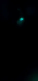 Abstract dark wallpaper with mystical teal glow effect.