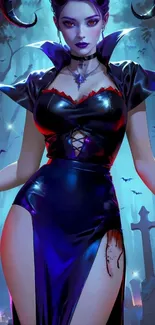 Gothic fantasy art with mystical character