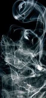 Mystical smoke pattern on a dark background.