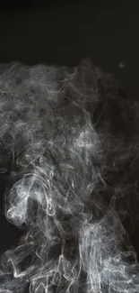 Intricate smoke swirls over a dark background.