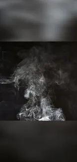 Swirling smoke art on a dark background.