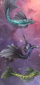 Mythical Creature Purple Insect Live Wallpaper