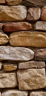 Natural stone wall with earthy texture.