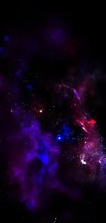 Nebula Purple Galaxy Live Wallpaper