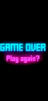 Neon 'Game Over' text on black background wallpaper.