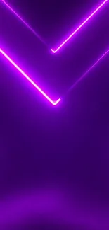 Vibrant neon glow with purple background