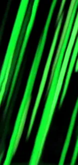 Neon green abstract stripes wallpaper for mobile.