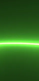 Neon green glowing arc on dark background wallpaper.