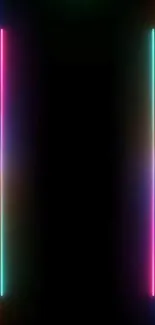 Vibrant neon light wallpaper with glowing lines.