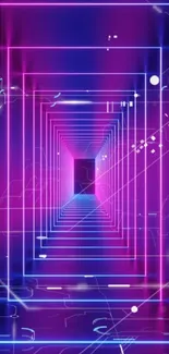 Futuristic neon purple tech aesthetic wallpaper.