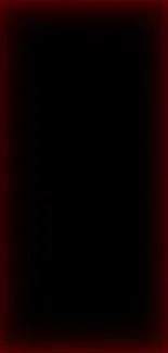 Neon red glowing border on black background mobile wallpaper.