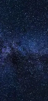Starry night sky wallpaper with galaxy view.