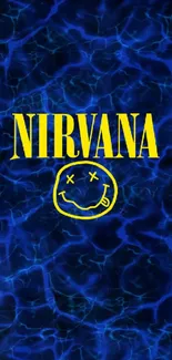 Nirvana blue water texture phone wallpaper