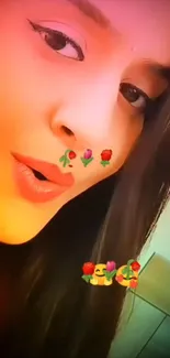 Nose Cheek Lip Live Wallpaper