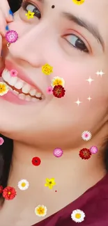 Nose Cheek Lip Live Wallpaper