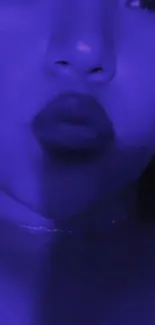 Nose Lip Blue Live Wallpaper