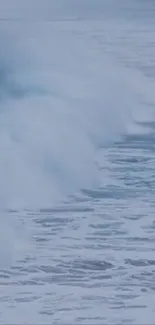 Serene ocean waves crashing on shore.