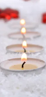 Orange Candle Fire Live Wallpaper