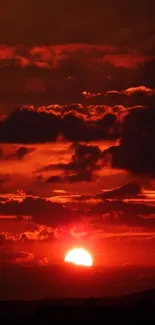 Orange Cloud Sky Live Wallpaper