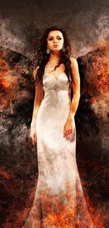 Orange Dress Bride Live Wallpaper