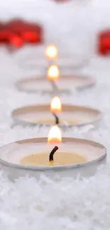 Orange Red Candle Live Wallpaper